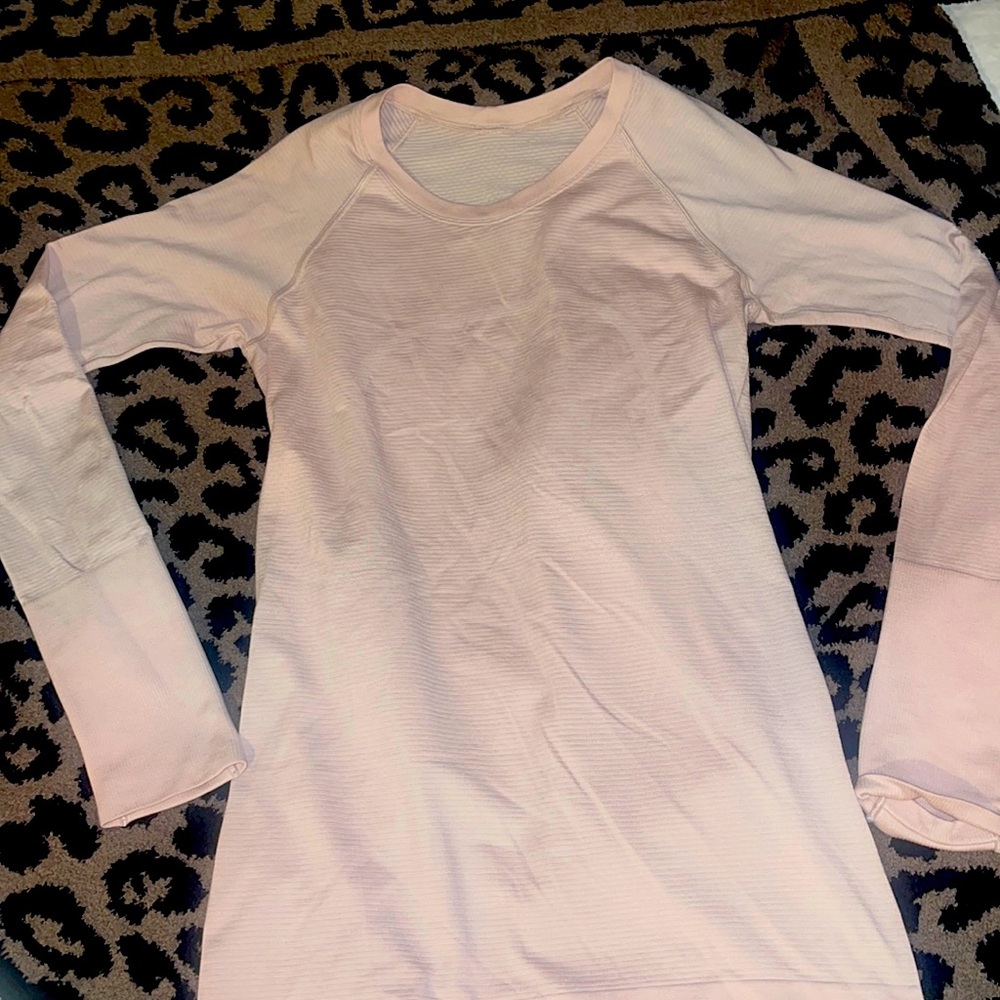 Lululemon Long Sleeve Light Pink Swiftly Tech